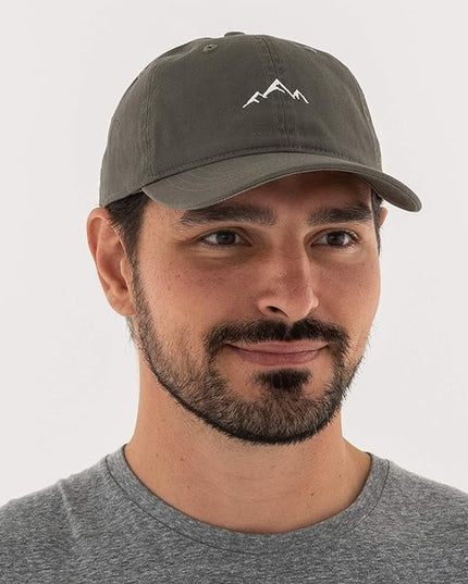 Outdoor Cap -Adult Mountain Dad Hat-Unstructured Soft Cotton