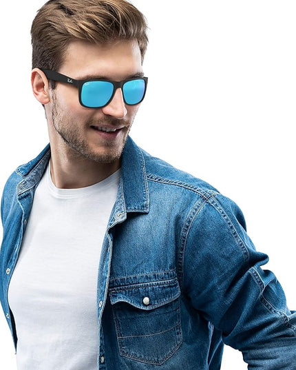 Ray-Ban RB4165 Justin Rectangular Sunglasses