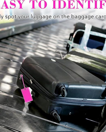 30 Pack Luggage Tags for Suitcases, Airplane Travel Essentials for Flying, International Travel Must Haves, and Luggage Accessories by Sodsay