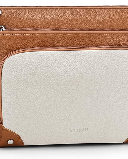 Anti-Theft Crossbody Purse for Women, Crossbody Shoulder Bag with Built-in Wallet & RFID Blocking for Travel Workout