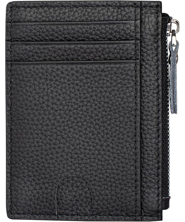 ilovever Slim Wallet for Women Small Leather RFID Blocking Credit Card Holder Minimalist Wallet with Coin Purses & Pouches,S Black