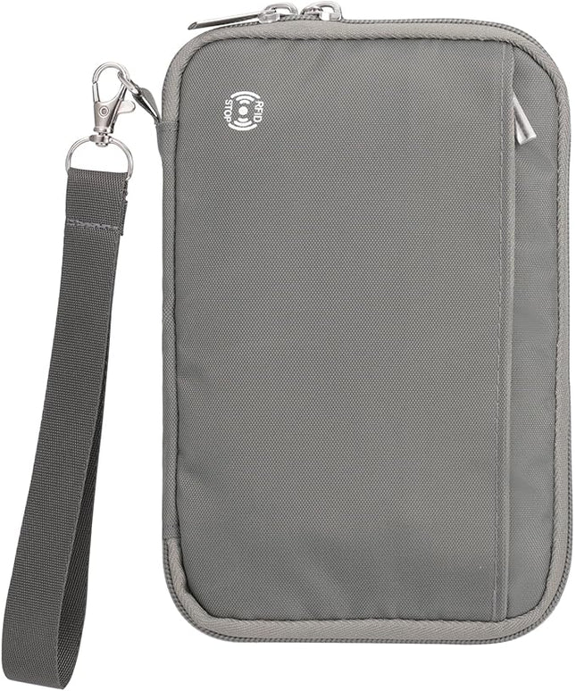 WALNEW Family Passport Holder for 5 - Large Travel Organizer Holds up to 6 Passports, RFID Blocking Water Resistant Document Wallet for Cards, Tickets, Boarding Passes