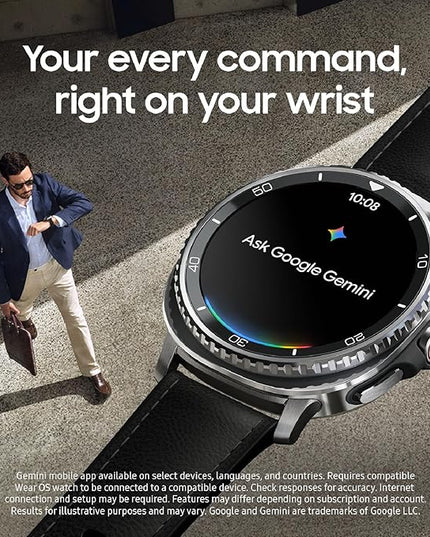 Samsung Galaxy Watch 8 Classic (2025) 46mm LTE Smartwatch, Cushion Design, Rotating Bezel, Quick Button, Sleep Coaching, Running Coach, Energy Score, White [US Version, 2 Yr Warranty]