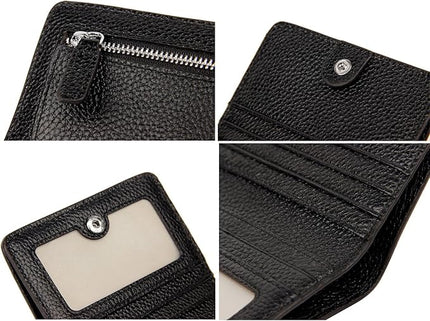 AINIMOER Small Leather Wallet for Women, Ladies Credit Card Holder RFID Blocking Women's Mini Bifold Pocket Purse
