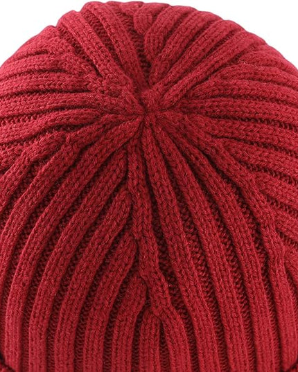 Connectyle Fleece Lined Cuffed Beanie Hat for Men Women Knitted Winter Wool Beanies Skull Cap Warm Watch Hat