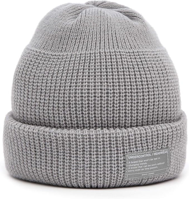 UNDERCONTROL Winter Trawler Fisherman Beanie Men Women Unisex Stylish Plain Docker Skull Hat Roll up Watch Cap Color Pack