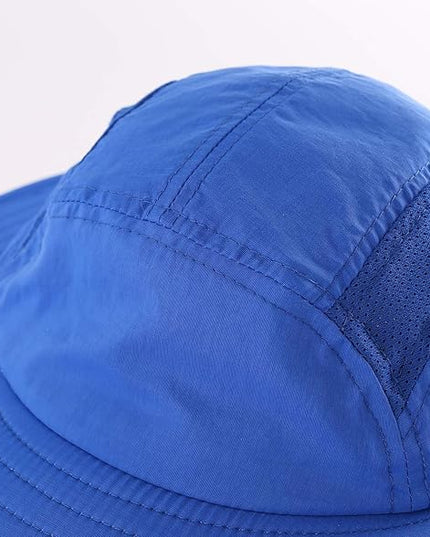 Home Prefer UPF 50+ Mens Wide Brim Fishing Hat with Neck Flap Sun Hat for Men Women Sun Protection Cap