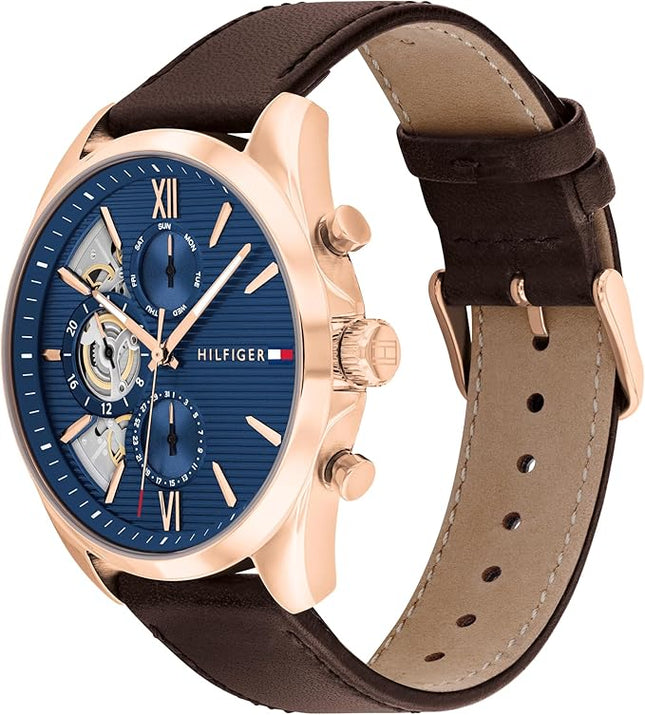 Tommy Hilfiger Men's Quartz Multifunction Watch - Stainless Steel - 5ATM/50 Meters Water Resistance - A Timeless, Modern Classic - Gift for Him - 43.5mm