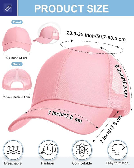 Coume Mesh Trucker Hats Bulk Sublimation Blank DIY Baseball Unisex Caps for Business Embroidery Sport Party Gift
