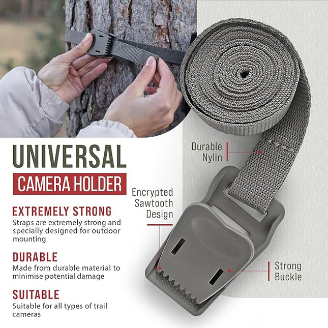 The...Cam Quick Camera Holder EasyStrap-3, Premium 3 Pack Trail Camera Straps,Game Camera Strap,Tree Belts,Durable Nylon Fiber,Hunting Gifts for Men, Hunting Utility Strap for Hanging Trail Cameras