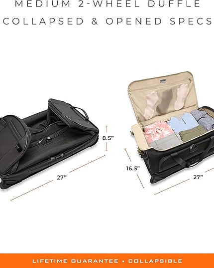Briggs & Riley Travel Duffel Bag - Weekender & Overnight Luggage for Women & Men, Softside Bag