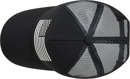 IIN American Flag Mesh Baseball Cap, Patriotic Trucker Hat for Men Women, Quick-Dry Breathable Design, Adjustable Snapback