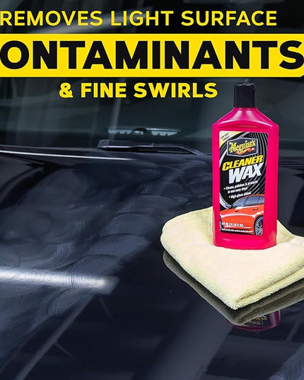 Meguiar's Cleaner Wax - Liquid Car Wax, Cleans, Polishes and Protects Your Vehicle - Easy to Use, Long-lasting Shine - 16 Oz