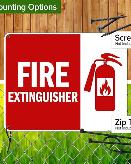 Fire Extinguisher Graphic Sign, 24x30 Inches, 55 mil thick HDPS (high density polystyrene), Made in USA by My Sign Center