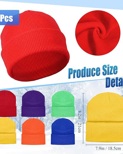 Hillban Winter Beanie Hat Gloves Set with Warm Socks Bulk, Homeless Knitted Beanie Cap Thick Thermal Winter Gloves Socks Pack