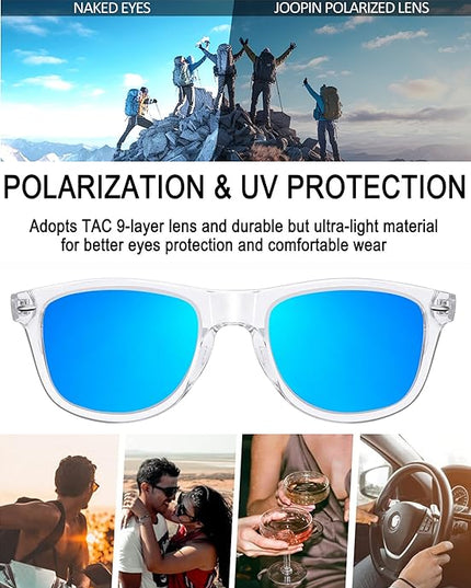 Joopin Square Sunglasses Polarized UV Protection Trendy Designer Sun Glasses Men Women
