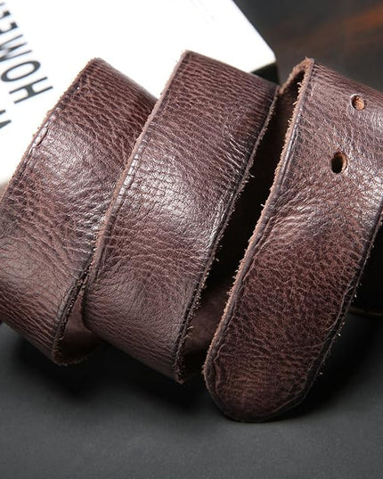 KEECOW Men's 100% Italian Cow Leather Belt Men With Anti-Scratch Buckle,Packed in a Box