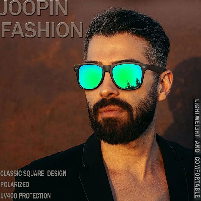 Joopin Square Sunglasses Polarized UV Protection Trendy Designer Sun Glasses Men Women