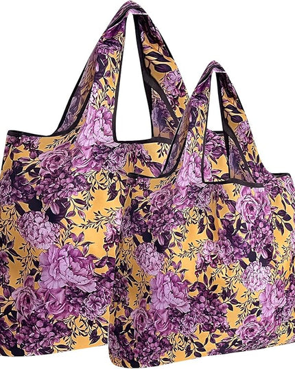 allydrew Large Foldable Tote Nylon Reusable Grocery Bags
