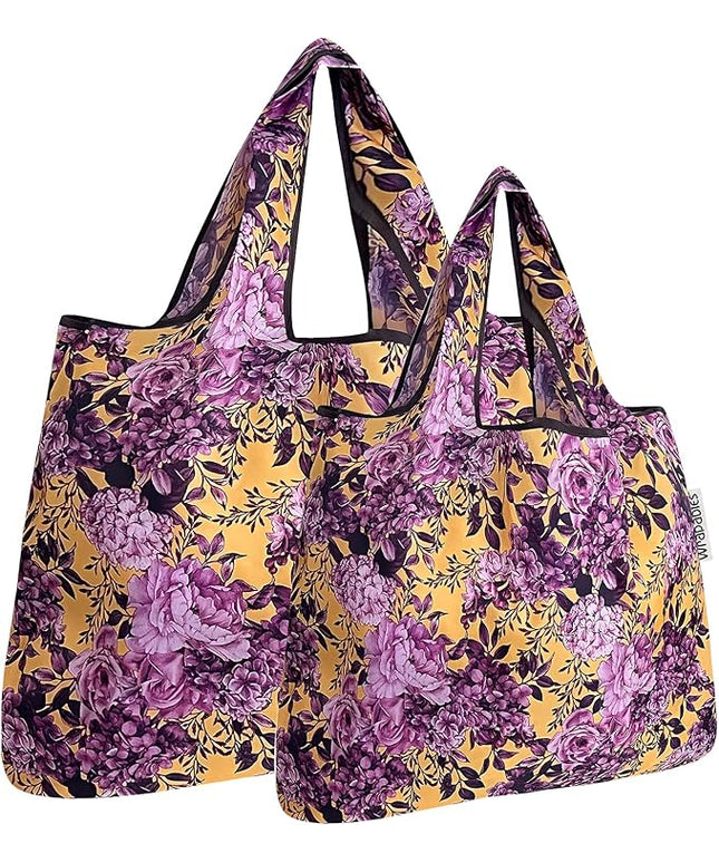 allydrew Large Foldable Tote Nylon Reusable Grocery Bags