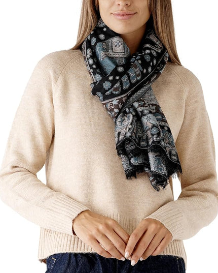 Scarf for Women Spanish Design Elegant Long Shawl Scarves for Summer Fall