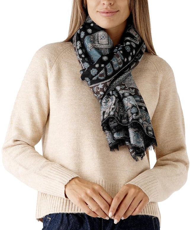 Scarf for Women Spanish Design Elegant Long Shawl Scarves for Summer Fall