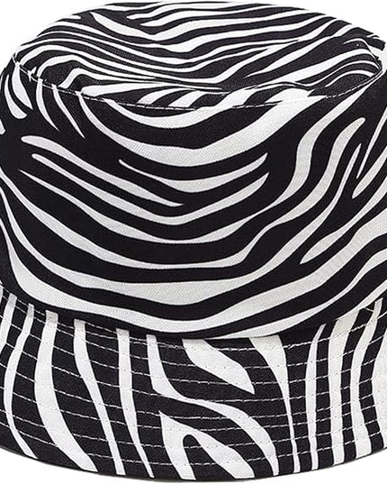 Mashiaoyi Unisex Print Double-Side-Wear Reversible Bucket Hat