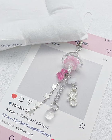 Cute Y2K Phone Charm Aesthetic Phone Charms Accessories Cute PhoneLanyard String for Bag Purse Backpack Airpods Pendants Decor