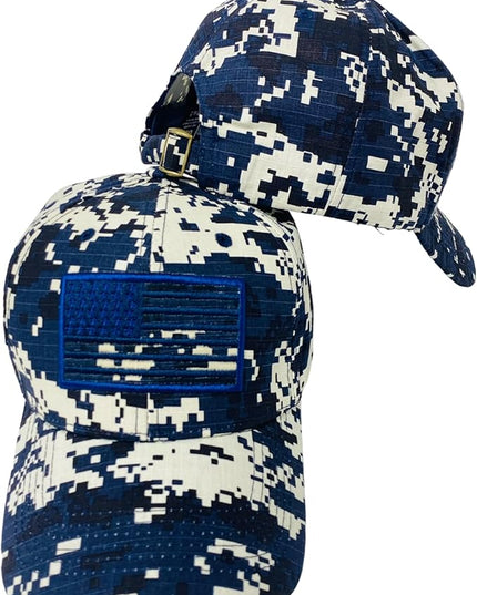 Roytrense Embroidered American Flag Unisex Baseball Cap (100% Cotton)