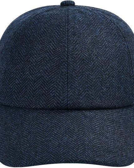 BOTVELA Wool Baseball Cap for Men Adjustable Unstructured Tweed Hat