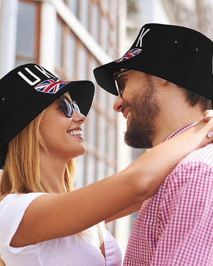 Funny Flag Bucket Hat for Men Women, Fisherman Hats Packable Fashion Sun Cap for Travel Outdoor Beach Boys Girls