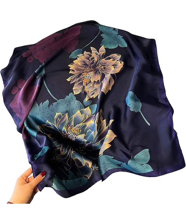 Headscarf Large Square Scarf 35" Fashion Scarves Silk Feeling Hair Wrapping Scarfs Hairscarf BA16