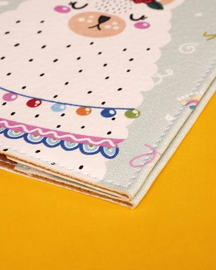 Passport Cover for Kids, Women and Men, Cute Travel Passport Holder (Doodle Lama)