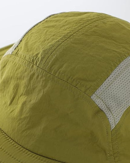 Home Prefer UPF 50+ Mens Wide Brim Fishing Hat with Neck Flap Sun Hat for Men Women Sun Protection Cap