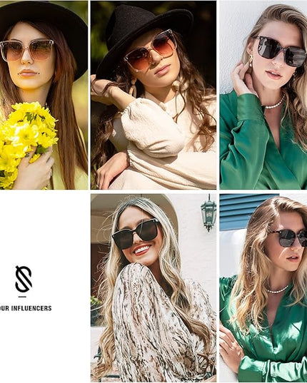 SOJOS Sunglasses for Women Men Vintage Style Shades SJ2157