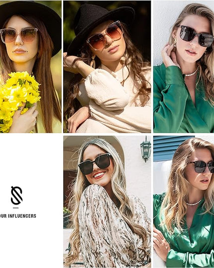 SOJOS Sunglasses for Women Men Vintage Style Shades SJ2157