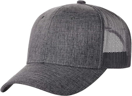 TSSGBL 2 Pack Snapback Trucker Baseball Hats Mesh Back Adjustable Blank Ball Caps for Men Women