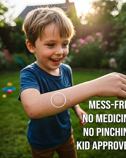 quitch Bug Bite Itch Relief Patch Kids, Bug Bite Patch, Summer Travel Essentials for Kids, Mosquito Anti Itch Cream Alternative Summer Camp Essentials Itch Relief, Baby hydrocortisone Alternative