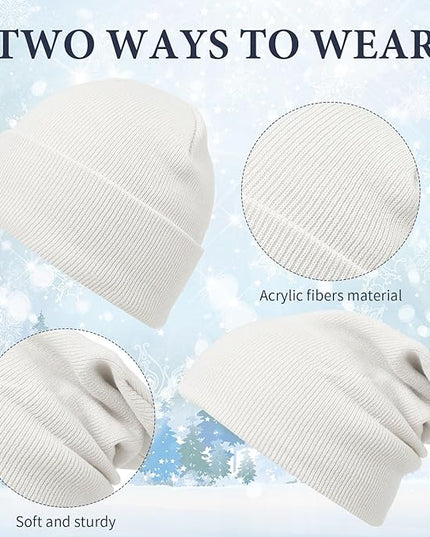48 Pcs Bulk Winter Knit Beanies Gloves Men Women Warm Beanie Touchscreen Gloves Set Cozy Winter Accessories