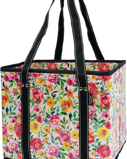 BeeGreen Large Waterproof Reusable Bags Christmas Heavy Duty Shopping Tote for Groceries Pool Gift with Webbing Handles