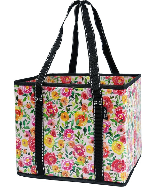BeeGreen Large Waterproof Reusable Bags Christmas Heavy Duty Shopping Tote for Groceries Pool Gift with Webbing Handles