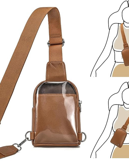 INICAT Sling Bag for Women Touchscreen Small Crossbody Cell Phone Purse Fanny Pack
