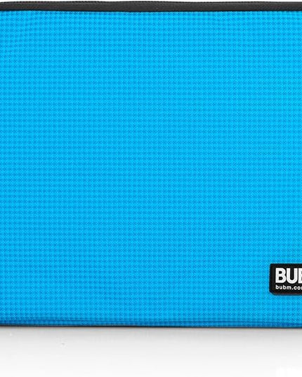 BUBM Double Layer Electronic Accessories Organizer, Travel Gear Bag for Cables, USB Flash Drive, Plug and More, Perfect Size Fits for iPad Mini (Medium, Blue)