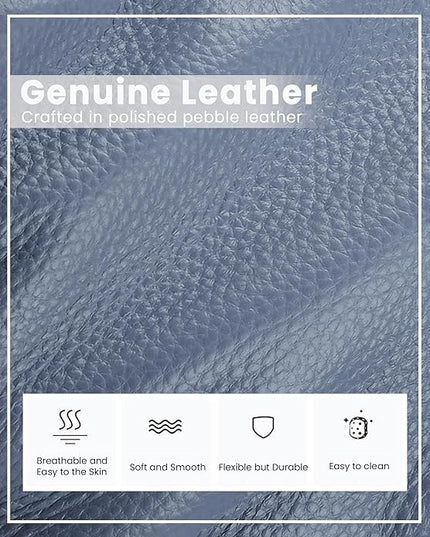 befen Genuine Leather Small Crossbody Bags for Women, Cell Phone Cross body Purse Bag with RFID Blocking Card Slots