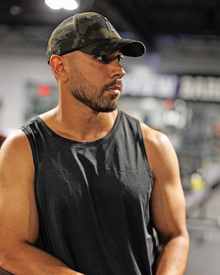 Gym Baseball Hats for Men by King & Fifth | Baseball Hat with Low Profile & Stylish Fabric + Workout Hat + Baseball Caps