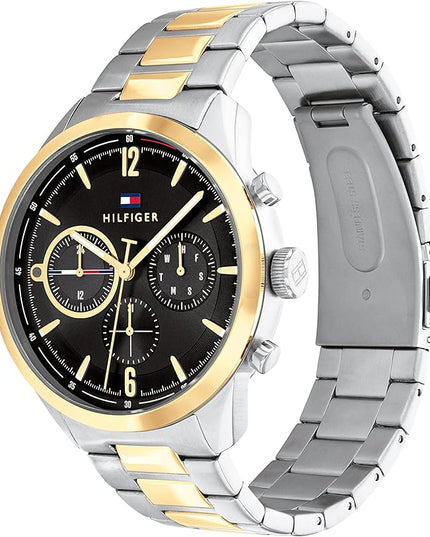 Tommy Hilfiger Men's Multifunction Watch – Stainless Steel, Classic Quartz Timepiece