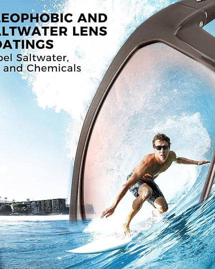 KastKing Huzzah Polarized Sport Sunglasses for Men and Women, Ideal for Driving Fishing Cycling and Running,UV Protection
