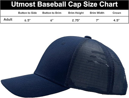 Utmost Structured Baseball Cap with Adjustable Closure - Performance Hat for Outdoor Activities
