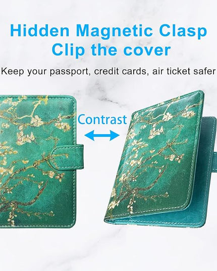 Passport Holder Cover, ACdream Protective Premium Leather RFID Blocking Wallet Travel Case for Passport/Credit Card/Air Ticket,