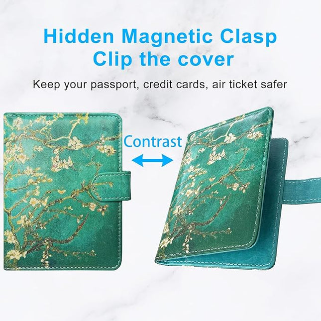 Passport Holder Cover, ACdream Protective Premium Leather RFID Blocking Wallet Travel Case for Passport/Credit Card/Air Ticket,